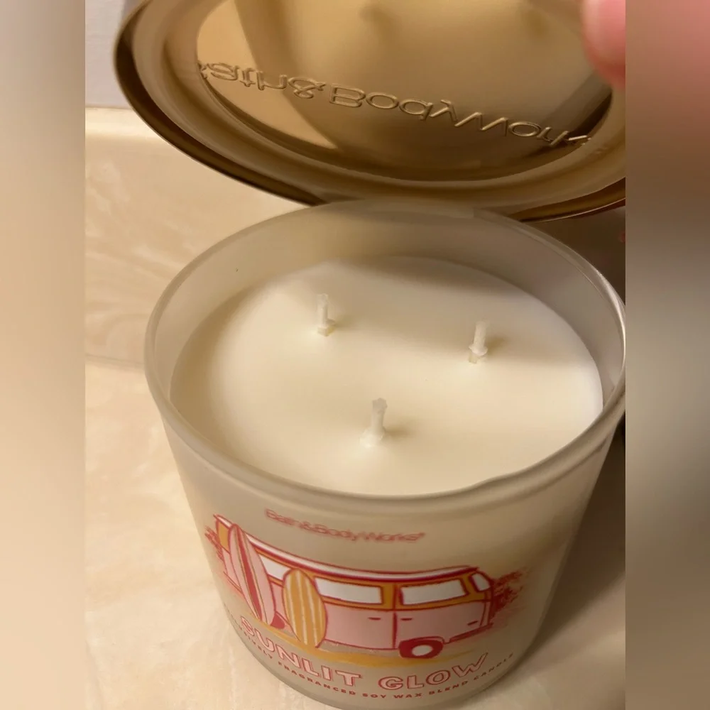 Sunlit Glow 3 Wick Candle by Bath and Body Works
